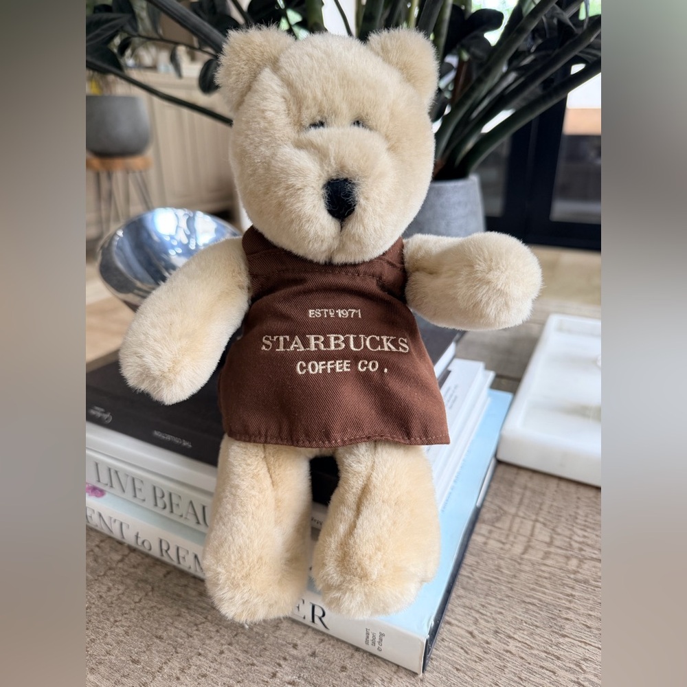 Starbucks 2003 Pike Place Bearista Bear Limited Edition Coffee Plush Stuffed Toy